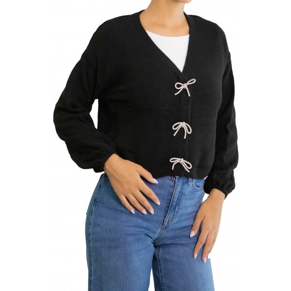 Cardigan con fiocchetti Only 